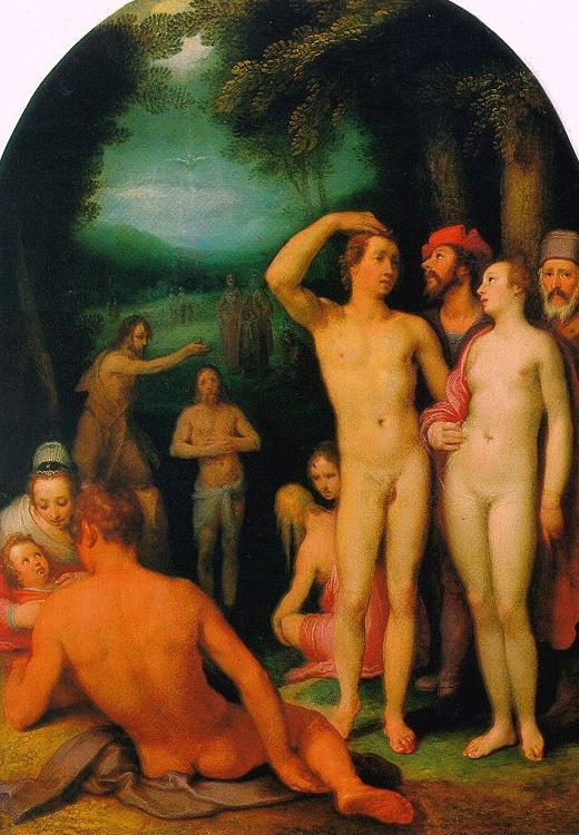 CORNELIS VAN HAARLEM The Baptism of Christ fd